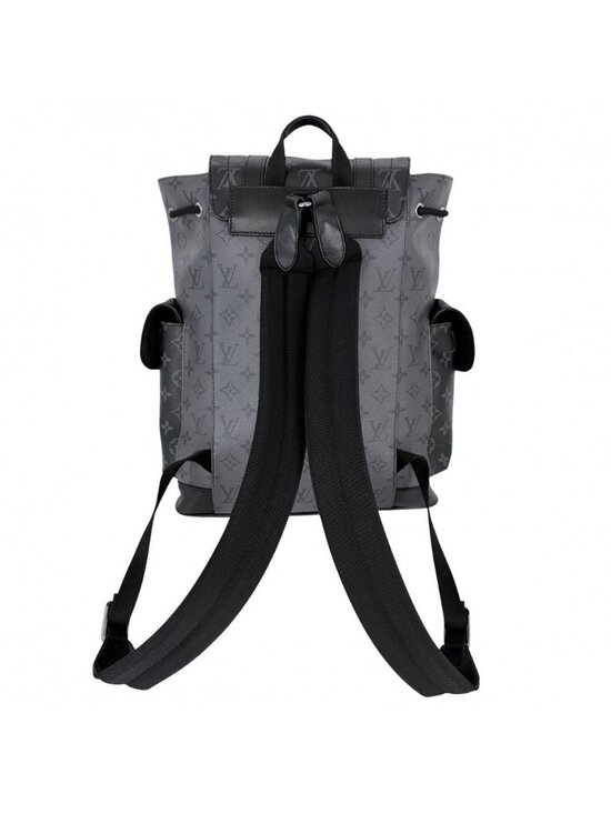 Louis Vuitton Backpack Monogram Eclipse Reverse Christopher MM Black Silver main image 9